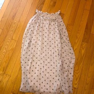 Cactus organza overlay dress